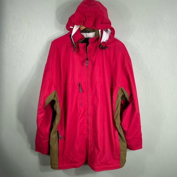 Obermeyer Delaney Red Hooded Ski Snowboard Jacket Men's Size Large - Picture 10 of 11